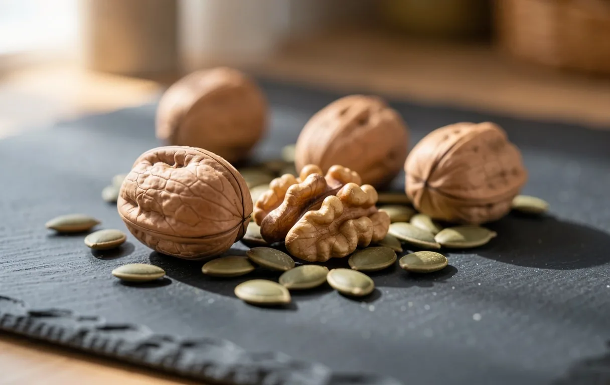 Textura de ingredientes naturales